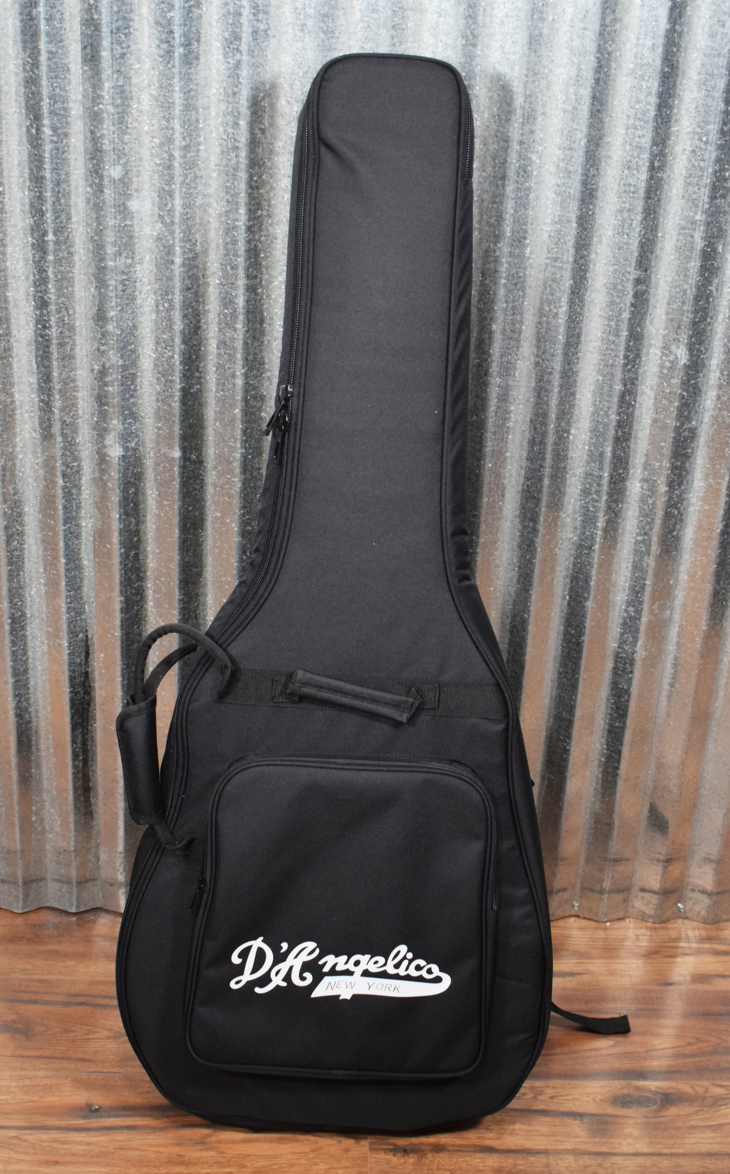 D'Angelico Premier DC Double Cut Semi Hollow Stop Bar Fiesta Red Guitar & Bag #5384