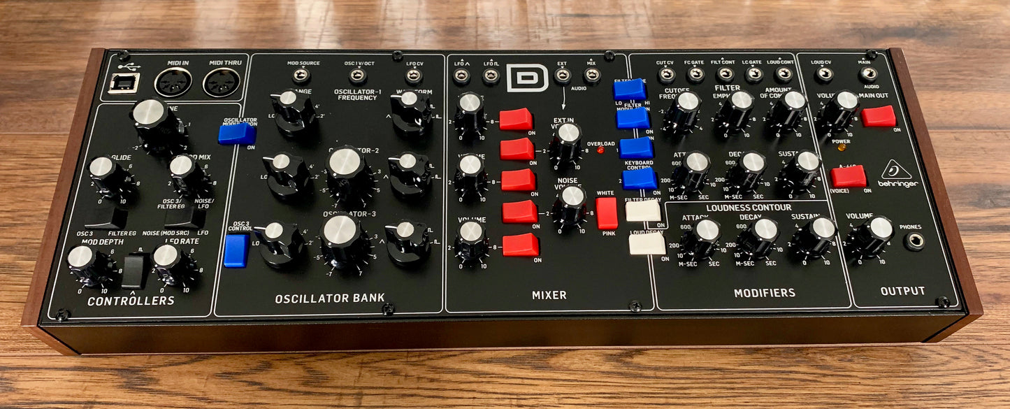 Behringer Model D Analog Desktop Synthesizer Demo