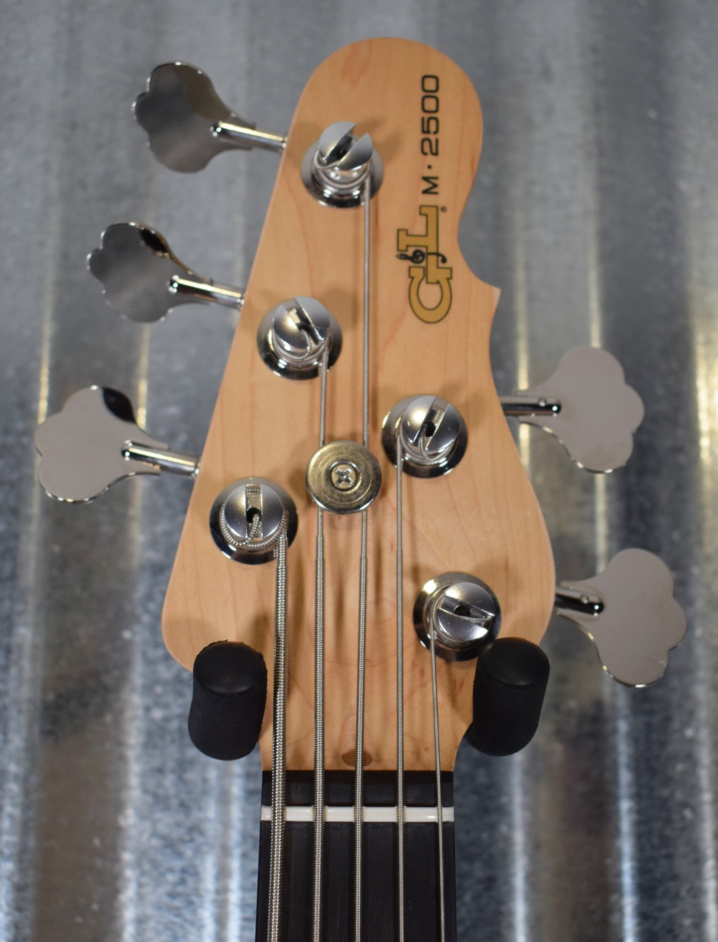 G&L USA M-2500 Old School Tobacco Sunburst 5 String Fretless Bass & Case M2500 2019 #9029