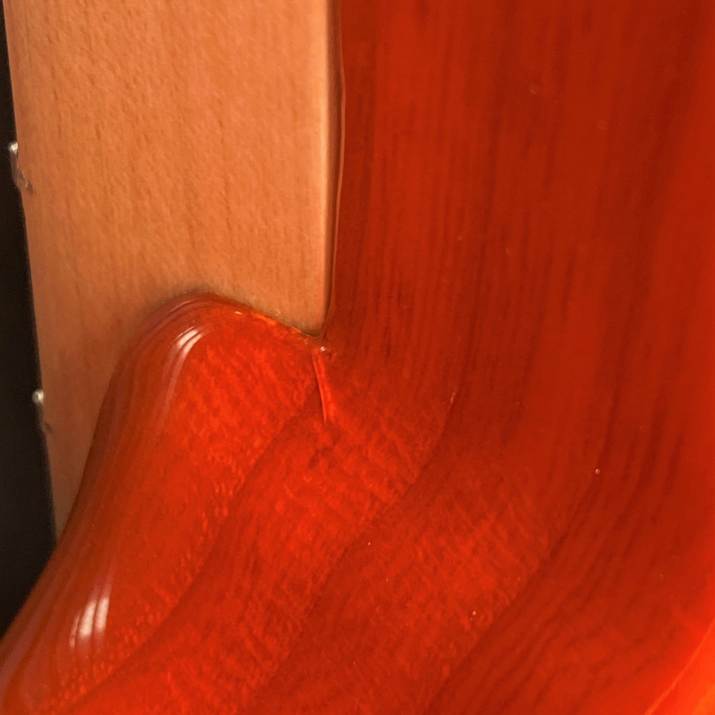G&L USA JB5 5 String Bass Clear Orange & Case JB-5 Blem #7088