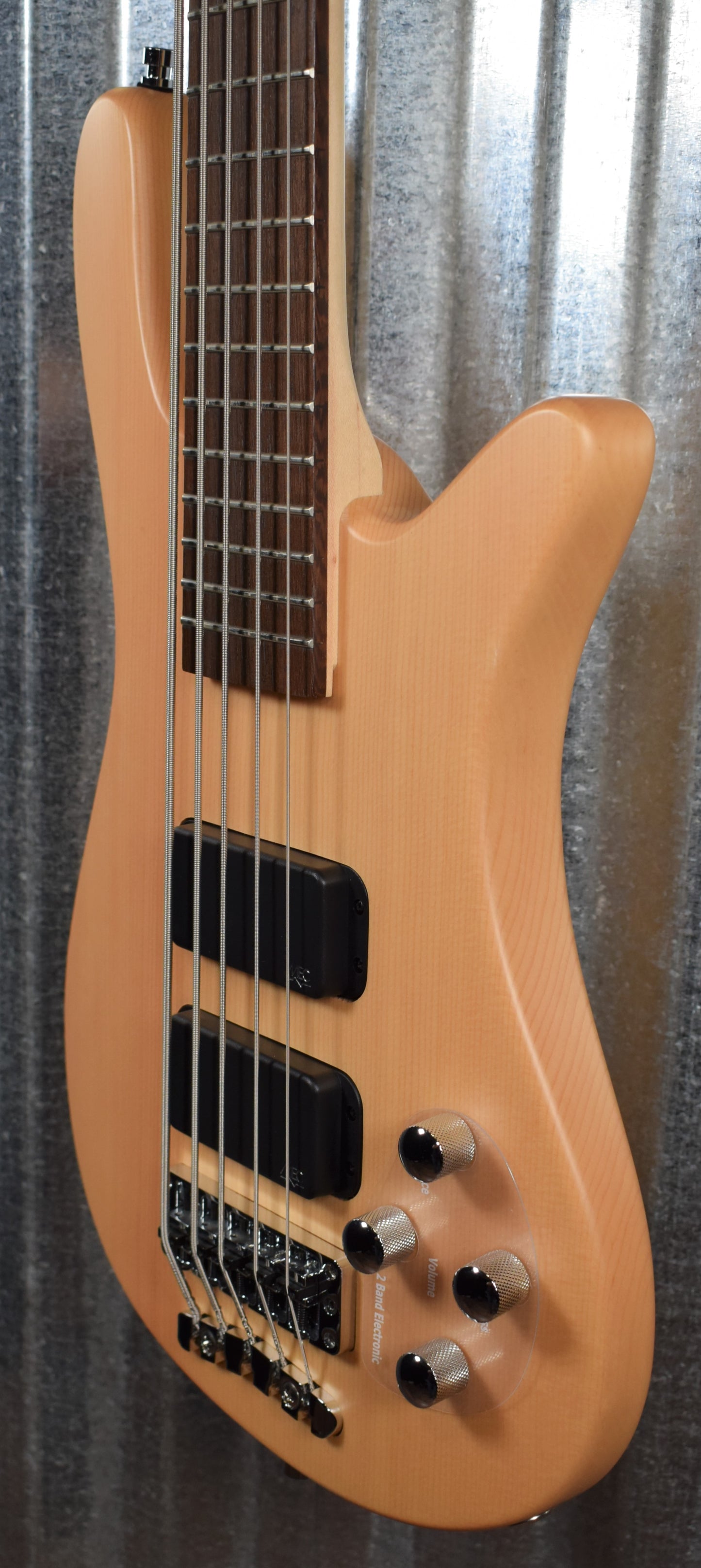 Warwick Rockbass Streamer Standard Natural 5 String Bass & Bag #3018