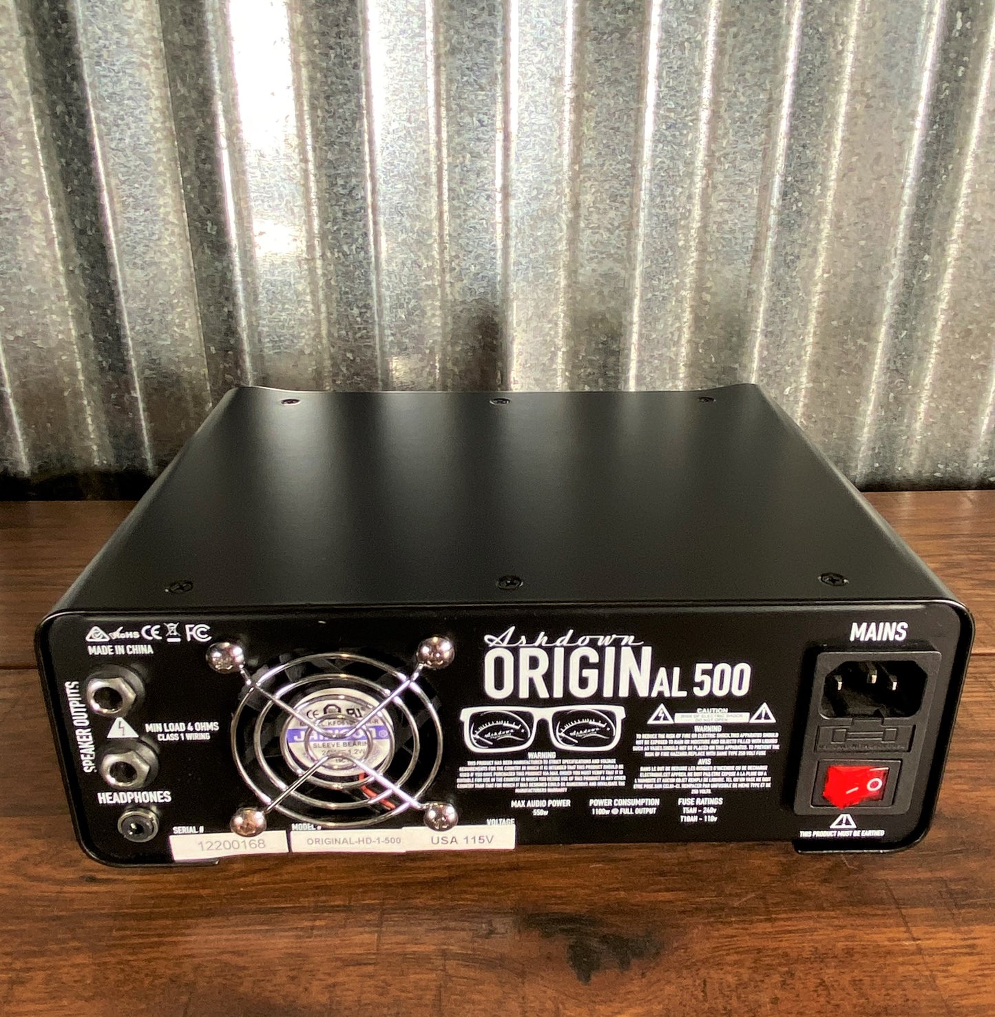 Ashdown Engineering OriginAL 500 Watt Bass Amplifier Head OriginAL-500H