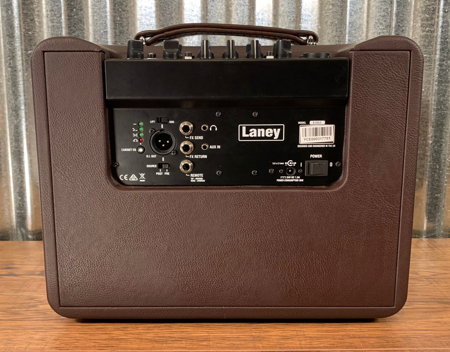 Laney A-SOLO 1x8" 60 Watt 2 Channel Portable Vocal & Acoustic Guitar Amplifier