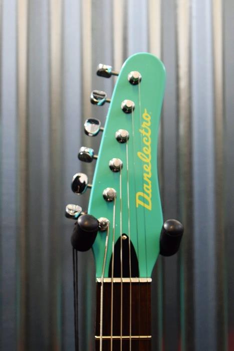 Danelectro 56 Vintage Baritone Semi Hollow Electric Guitar Dark Aqua