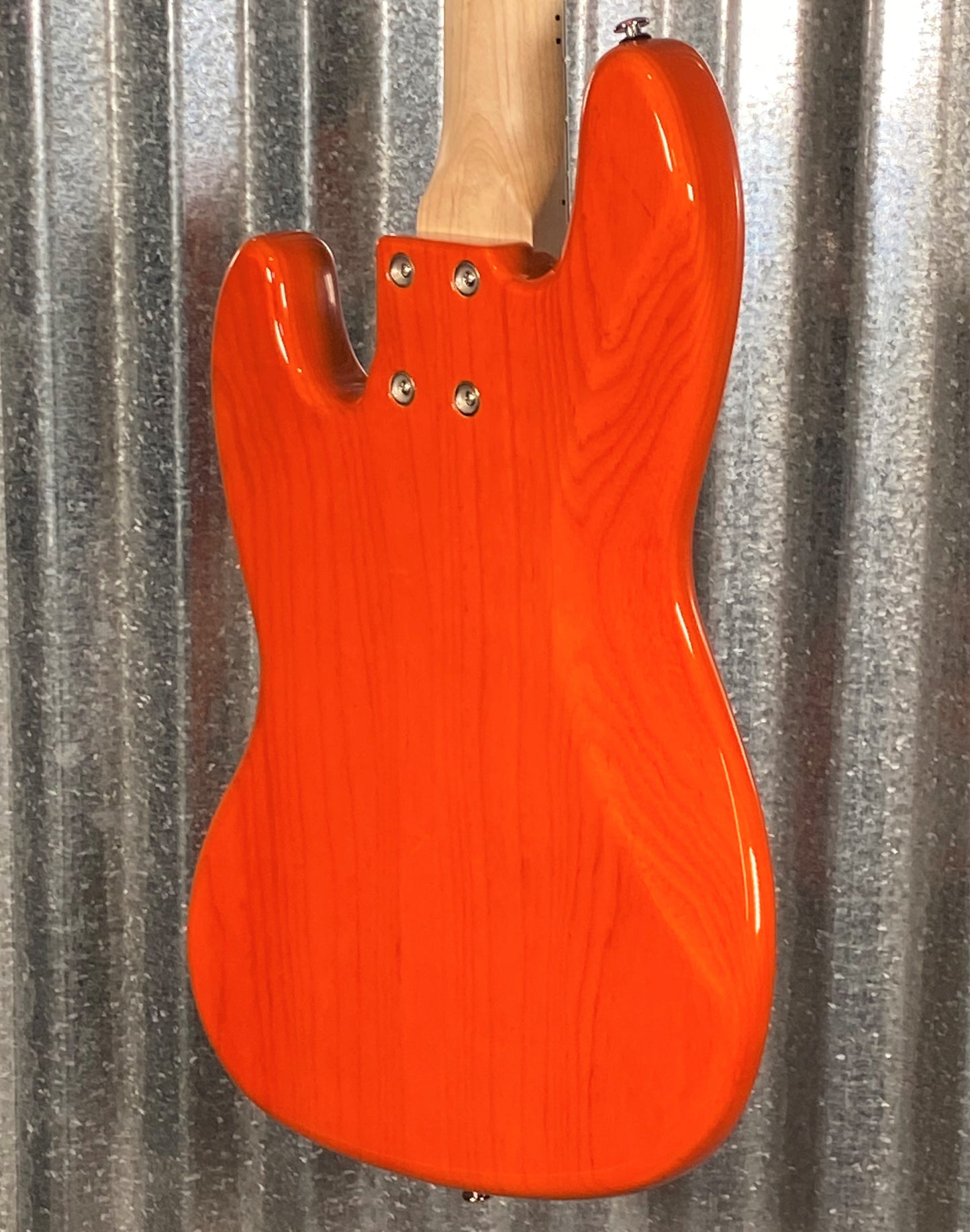 G&L USA JB5 5 String Bass Clear Orange & Case JB-5 Blem #7088