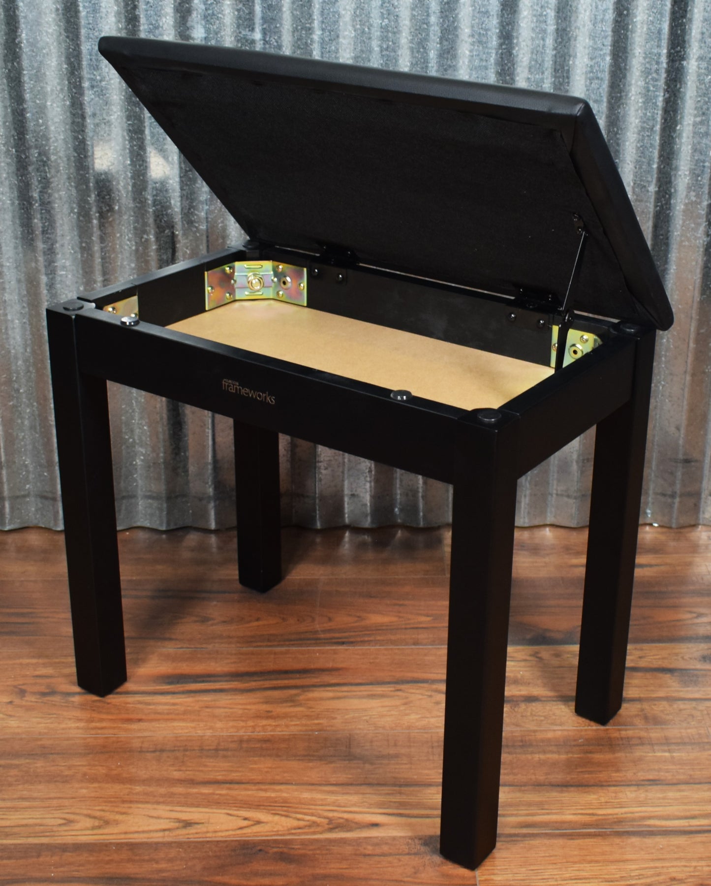 Gator Frameworks GFW-KEYBENCH-WDBKS Wooden Piano Storage Bench Black