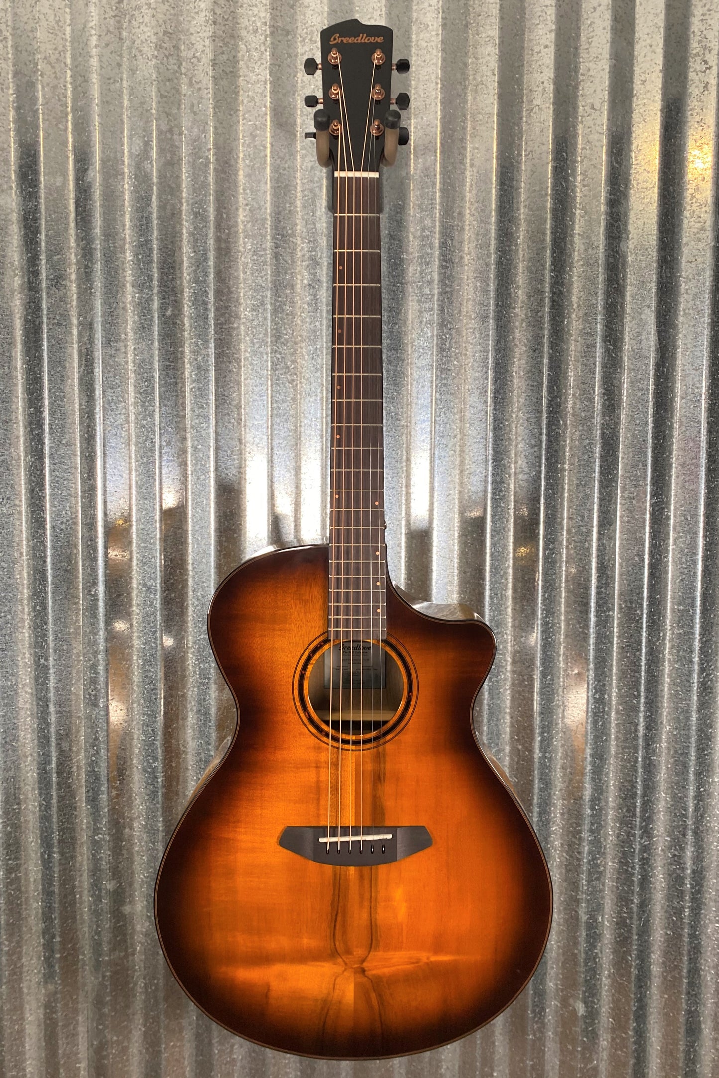Breedlove Pursuit Exotic S Concerto Tiger's Eye CE Myrtlewood Acoustic Electric Guitar PSCO42CEMYMY #7108