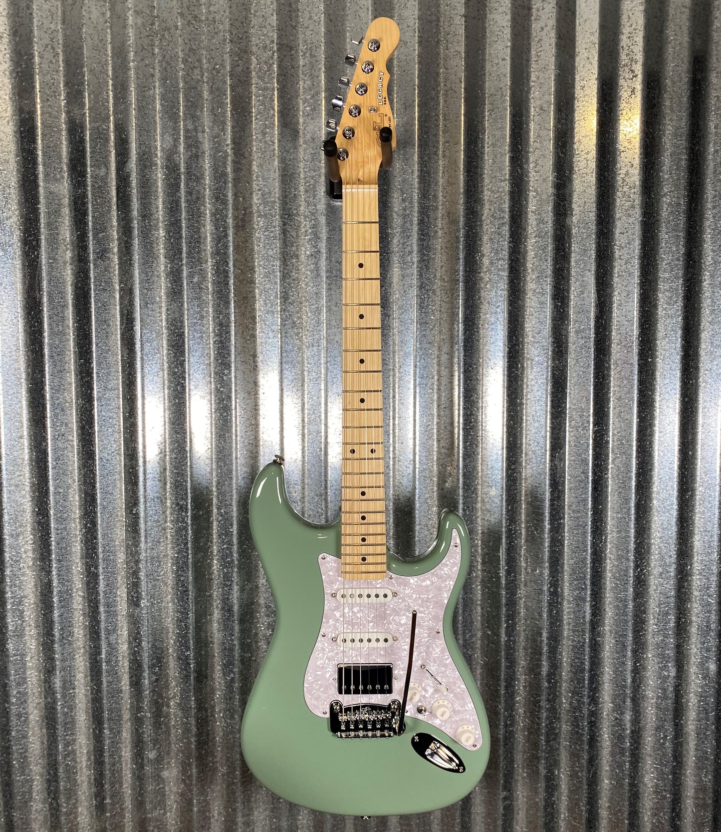 G&L USA 2022 Fullerton Deluxe Legacy HB Matcha Green Guitar & Bag #9288 Used