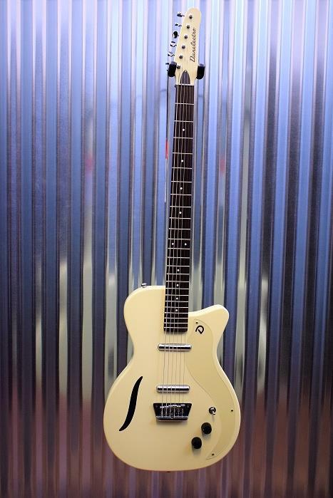 Danelectro 56 Vintage Baritone Semi Hollow Electric Guitar White #7716