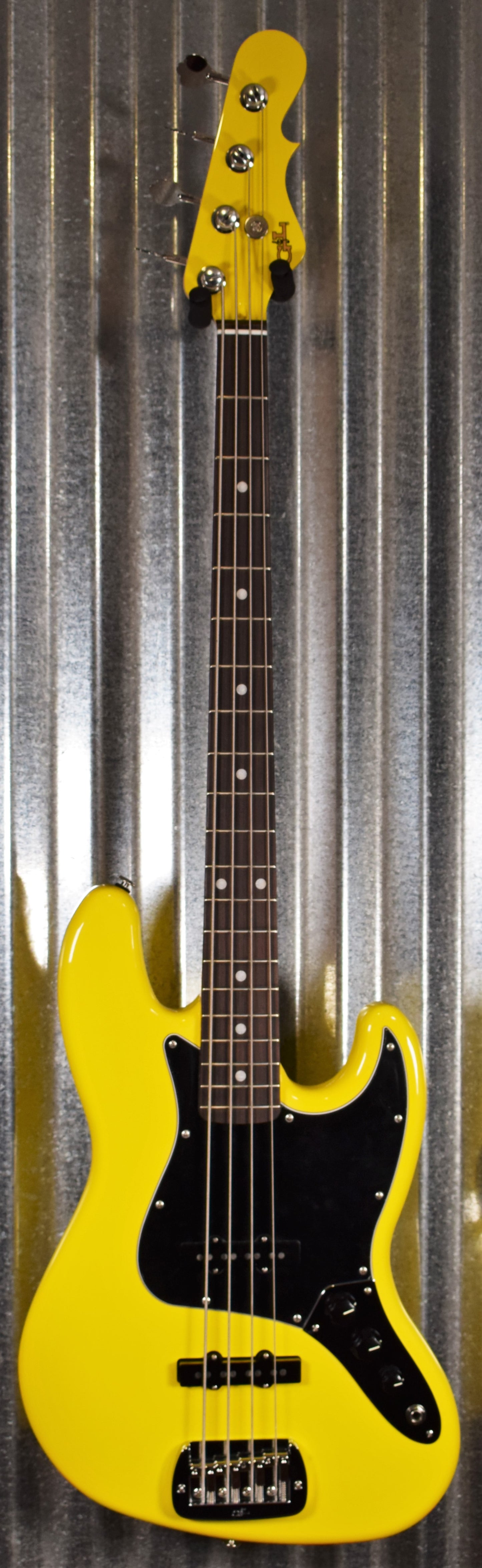 G&L USA Fullerton Custom JB Yellow Fever Jazz Bass & Case 2020 #9031