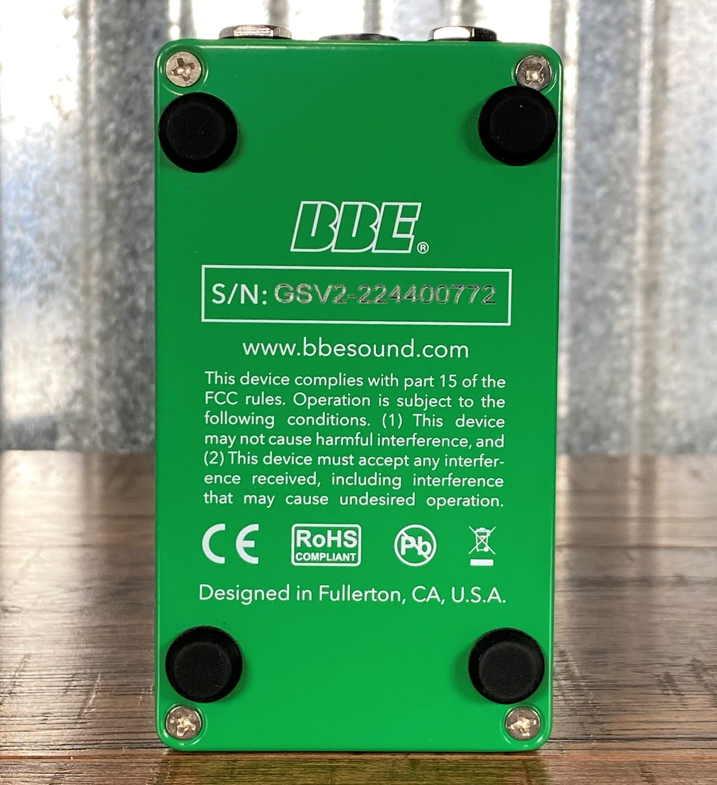 BBE Green Screamer V2 Overdrive Distortion Guitar Effect Pedal