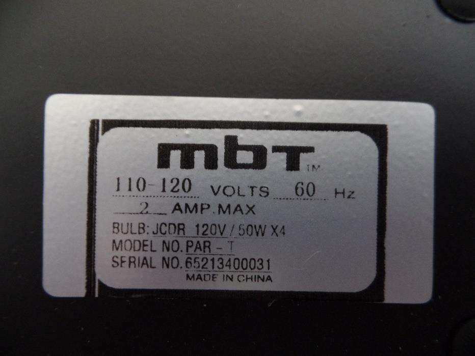 MBT Lighting PAR-T 4 Color Lamp DJ Stage Light Fixture