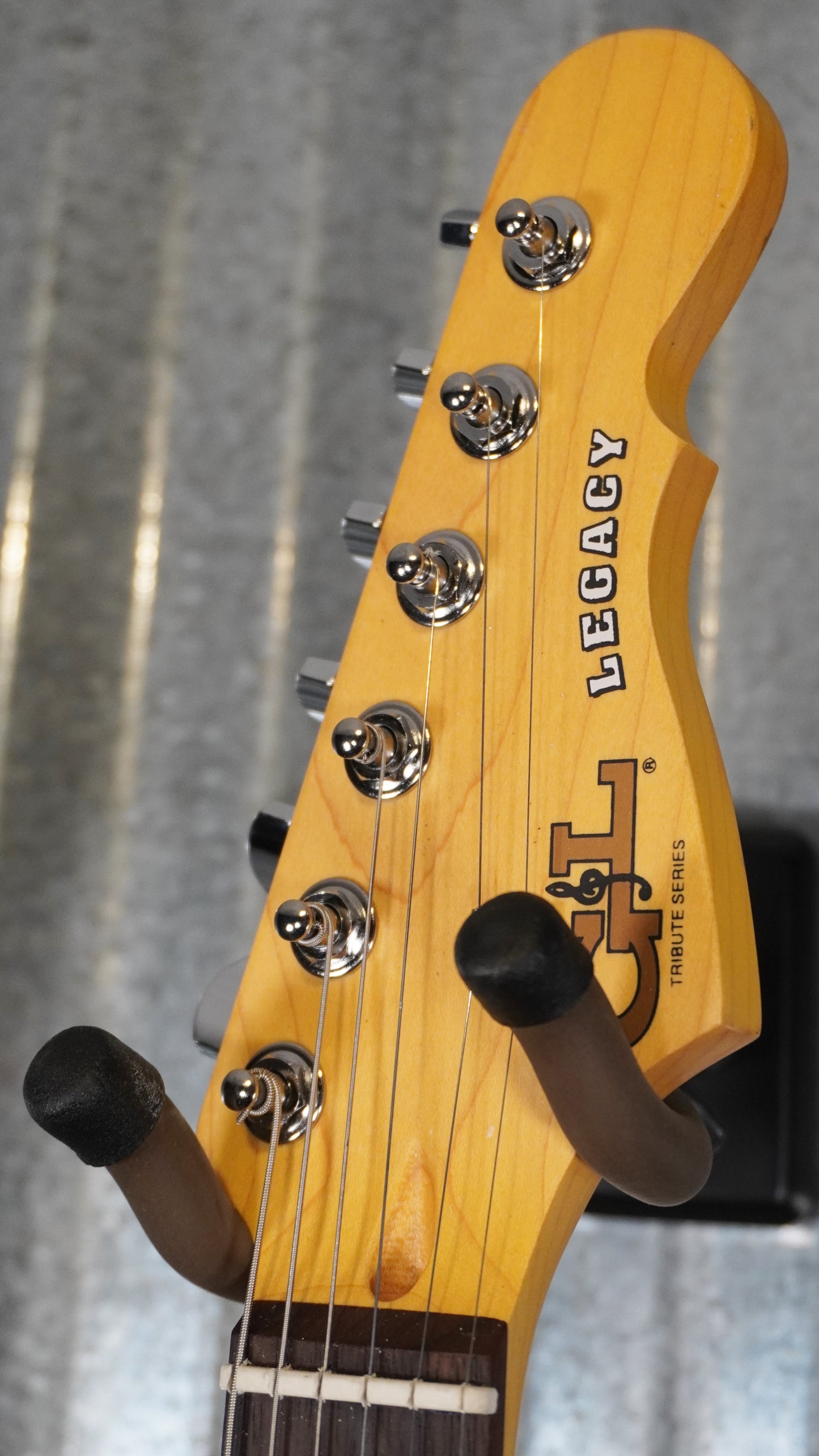G&L Tribute Legacy 3-Tone Sunburst Guitar Sassafras #4635 Used