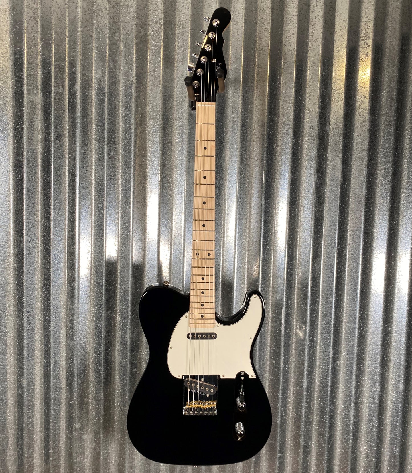 G&L USA ASAT Classic Jet Black Guitar & Bag #3002 Used