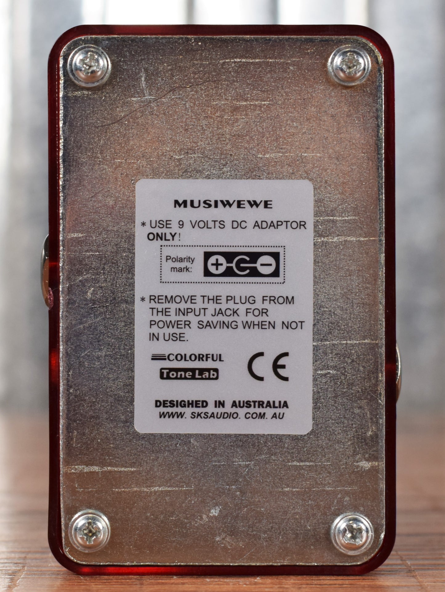 SKS Audio Musiwewe Deep Red Powerful Response Distortion Guitar Effect Pedal