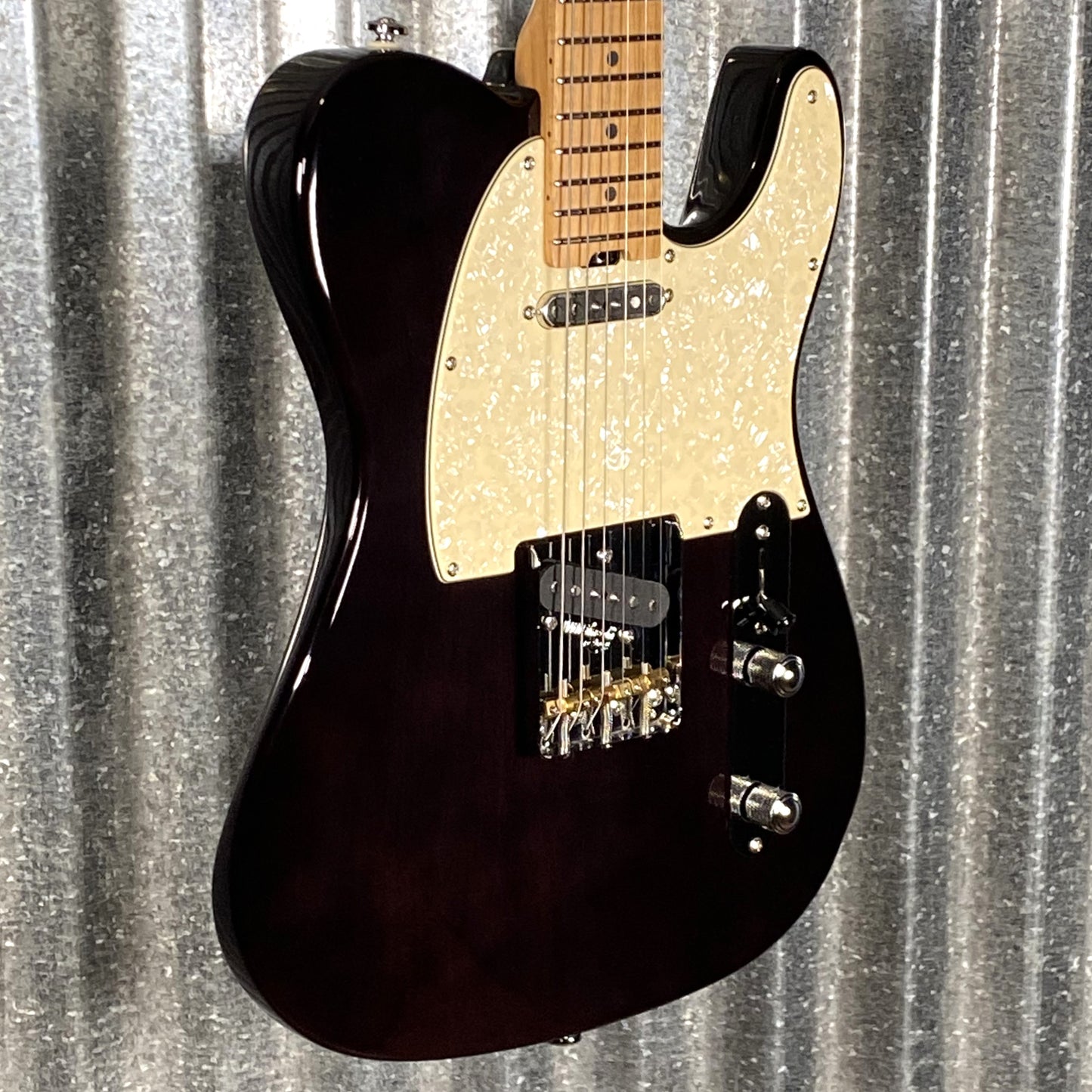 Musi Virgo Classic Telecaster Transparent Black Guitar #0267 Used