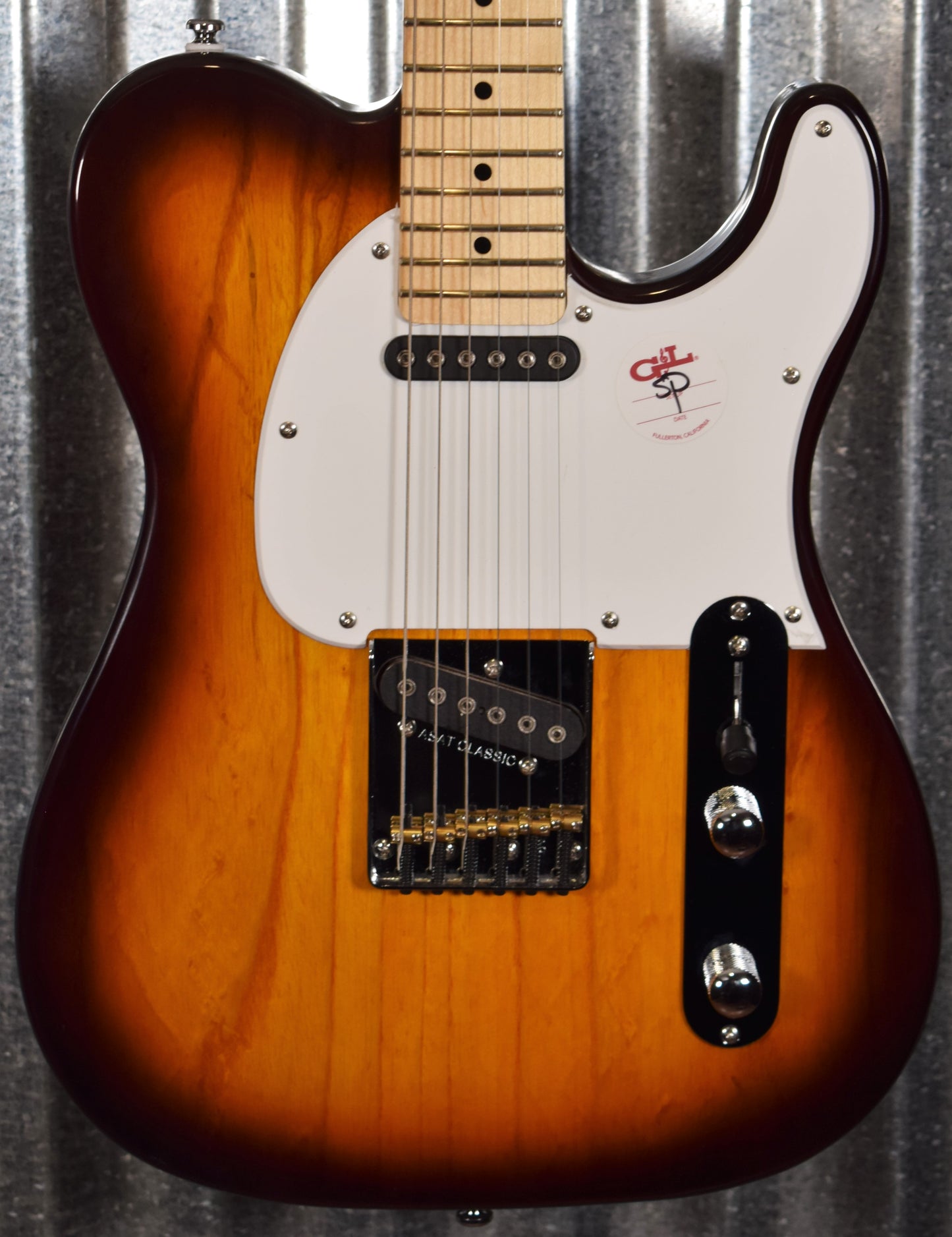 G&L Tribute ASAT Classic 3 Tone Sunburst Guitar #2802 Used