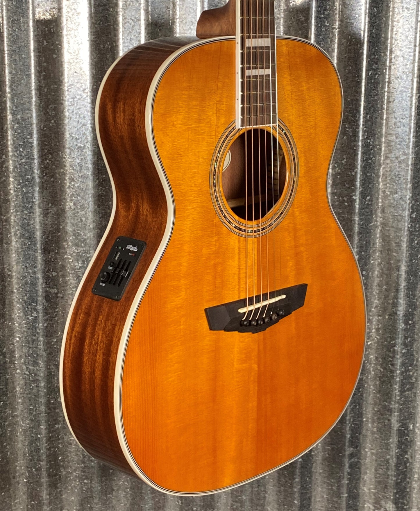 D'Angelico Premier Tammany Orchestra E Vintage Natural Acoustic Electric Guitar #8639