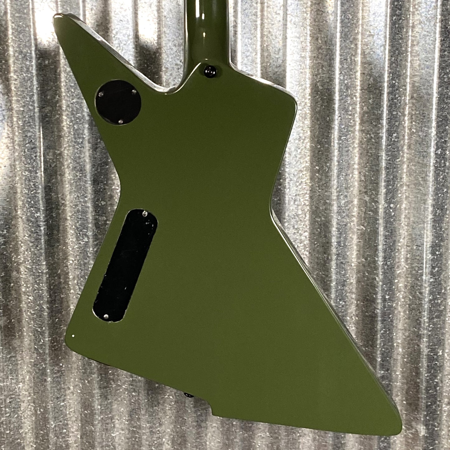 Westcreek Revenge Explorer Army Green Guitar #0266 Used