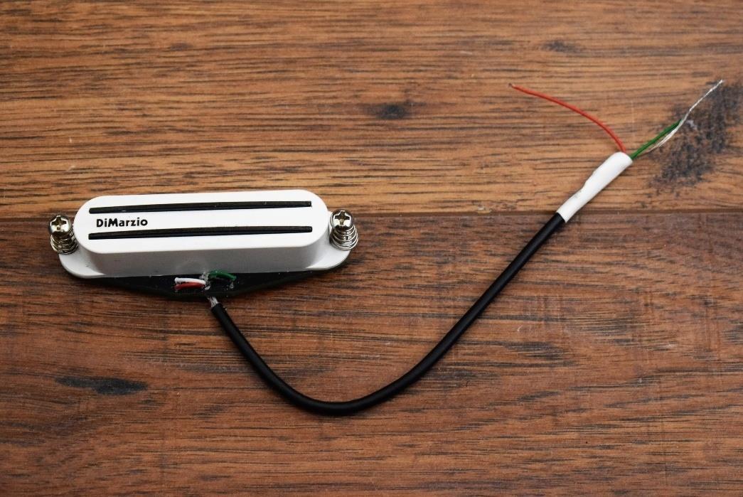 Dimarzio DP186W Cruiser Neck Single Coil Size Humbucker Guitar Pickup White Used