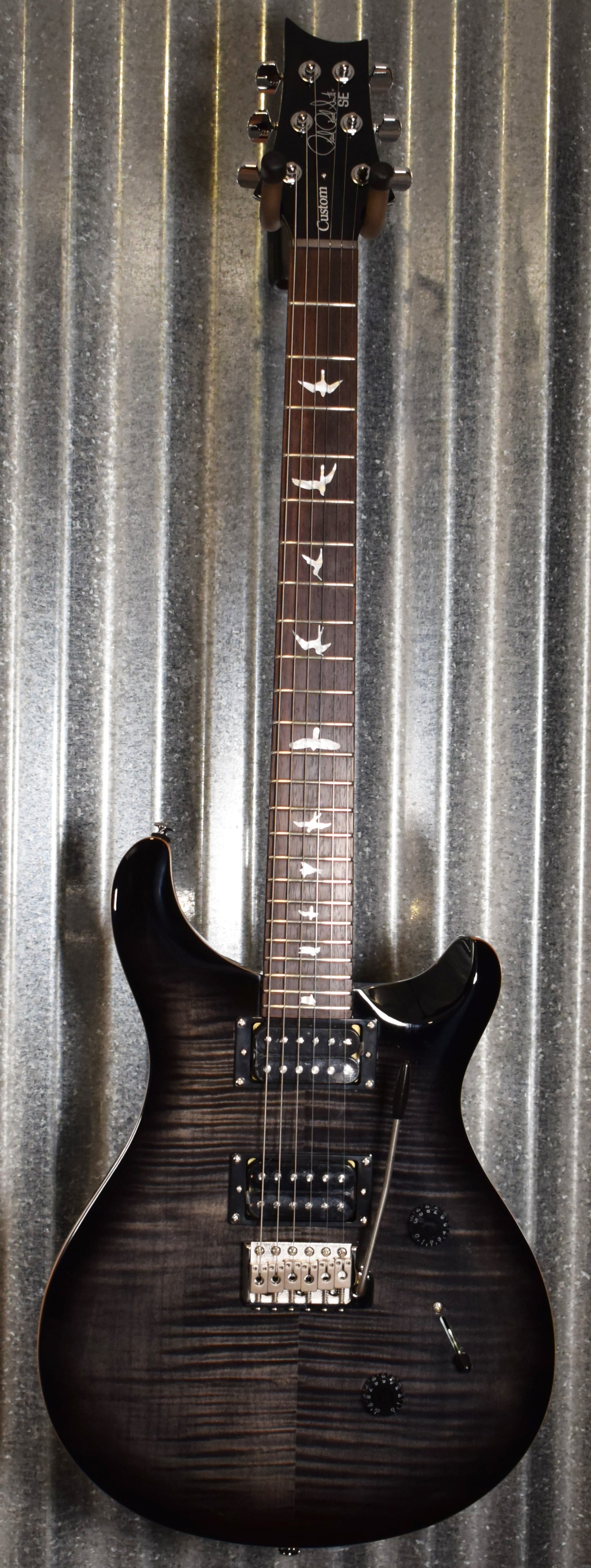 PRS Paul Reed Smith SE Custom 24 Charcoal Burst Guitar & Bag #0528