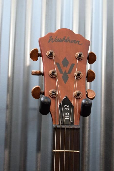 Washburn HB32DMK Distressed Matte Mahogony Semi Hollow Guitar & Case #001