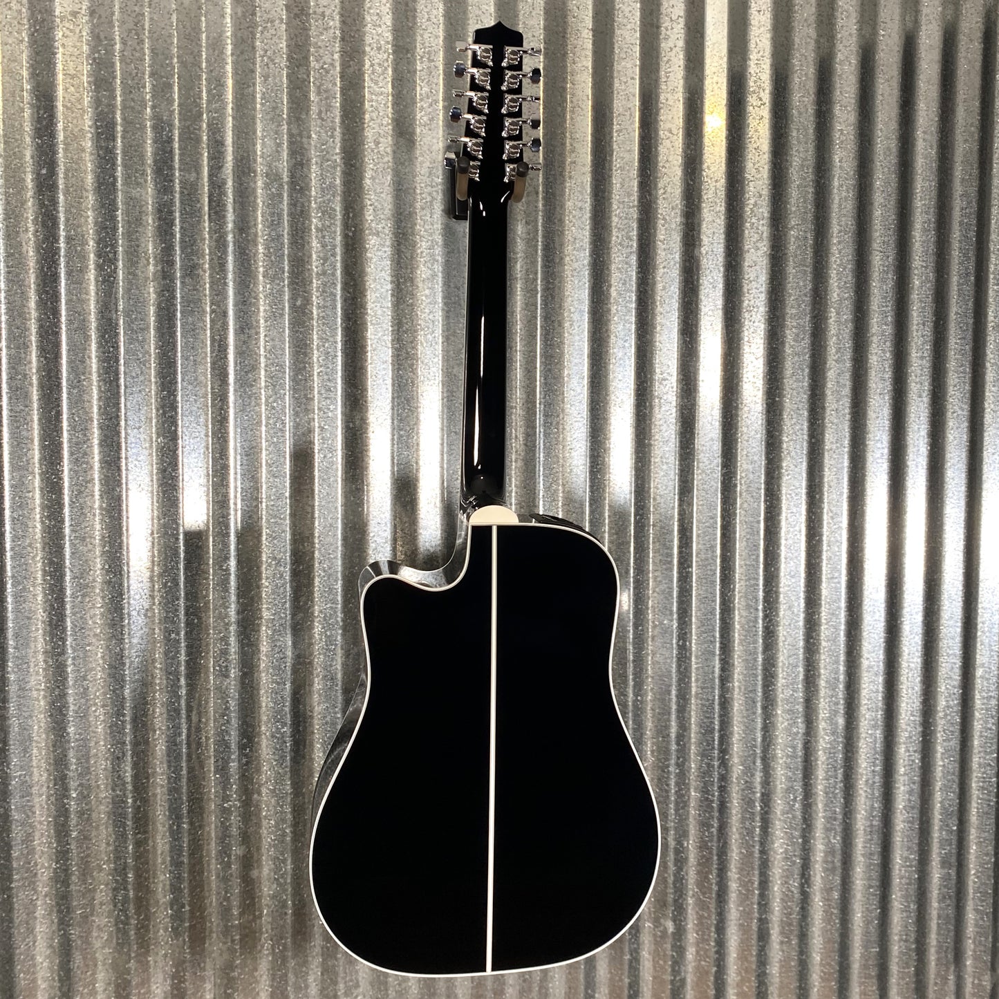 Takamine EF381SC12 Cutaway 12 String Acoustic Electric Guitar Black & Case Japan #0951