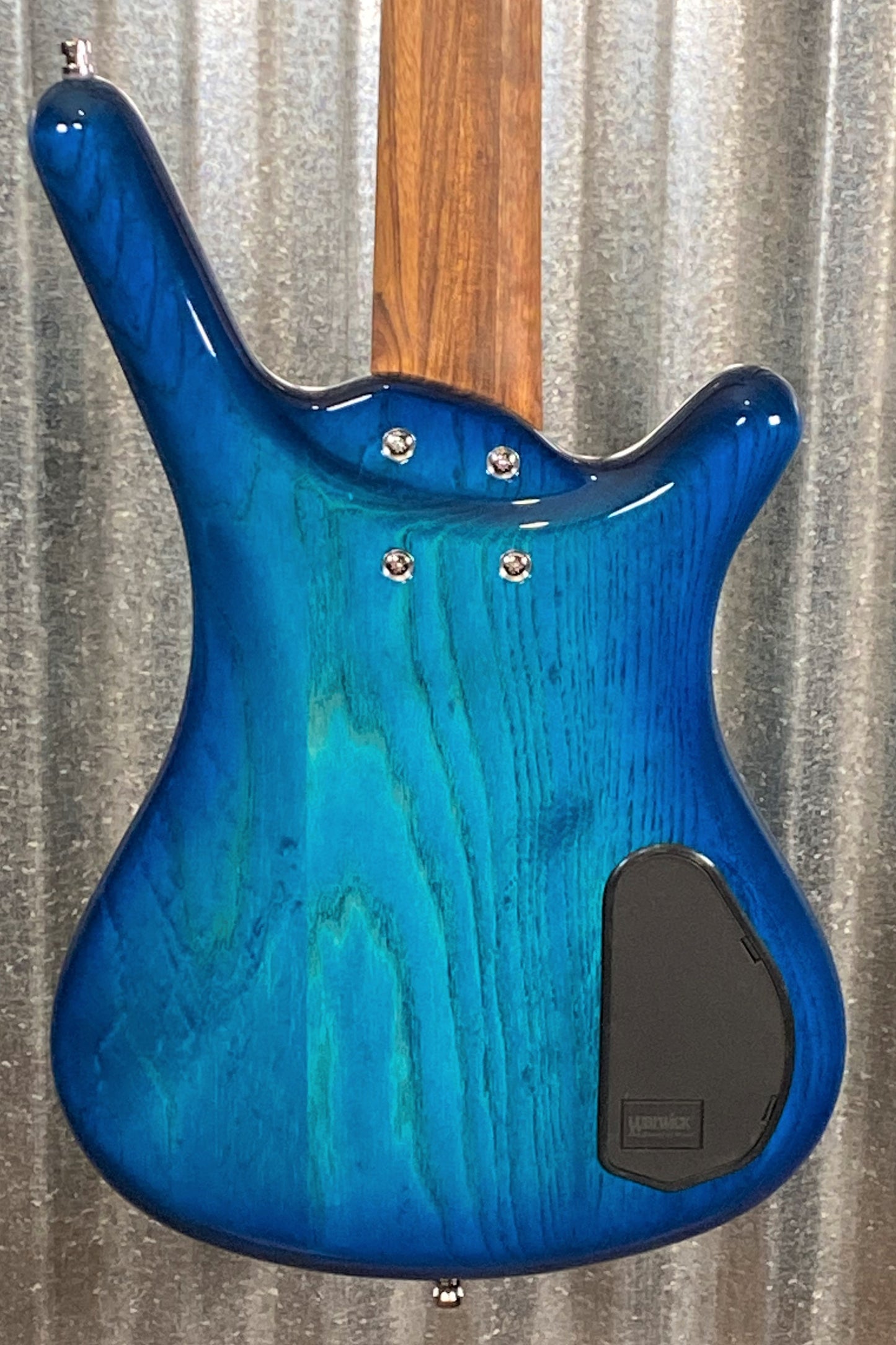Warwick German Pro Series Corvette $$ Left Hand 5 String Bass LTD Edition Lagoon Blueburst & Bag #1822