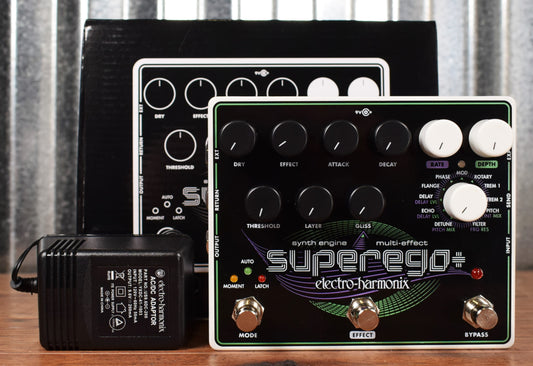 Electro-Harmonix EHX Superego + Plus Synth Modulation Guitar Effect Pedal