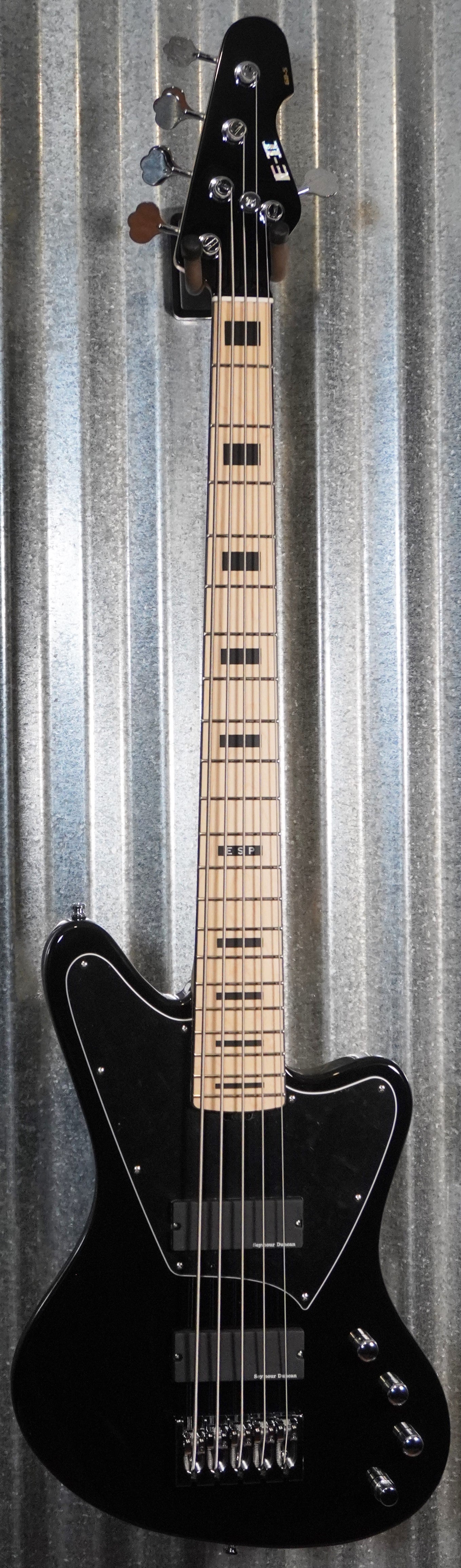 ESP E-II GB-5 5 String Bass Black Seymour Duncan & Case EIIGB5BLK Japan Blem #ES3045193
