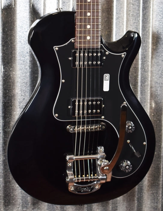 PRS Paul Reed Smith S2 Starla Single Cut Bigsby Vibrato Black Guitar & Bag #7271