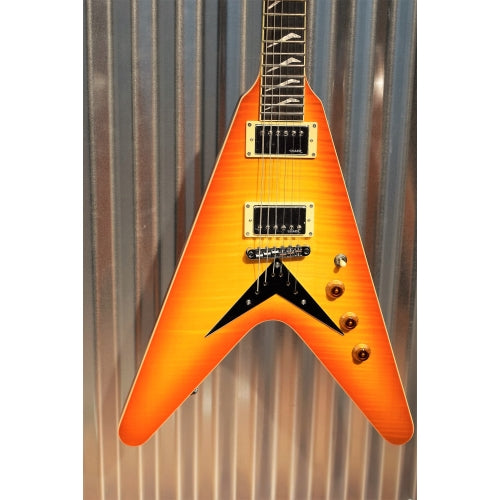 Hamer Vector Mahogany Flying V Cherry Sunburst Electric Guitar & Bag #2348