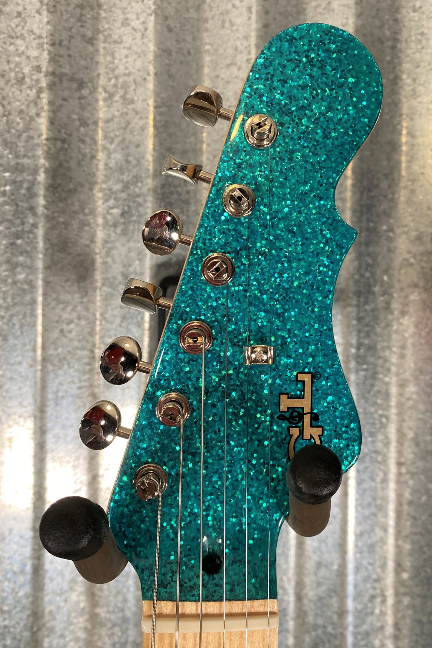 G&L USA Doheny Turquoise Metal Flake Guitar & Case #6225