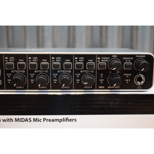 Behringer U-Phoria UMC404HD Audiophile 4x4 24 Bit USB Recording Interface Open Box