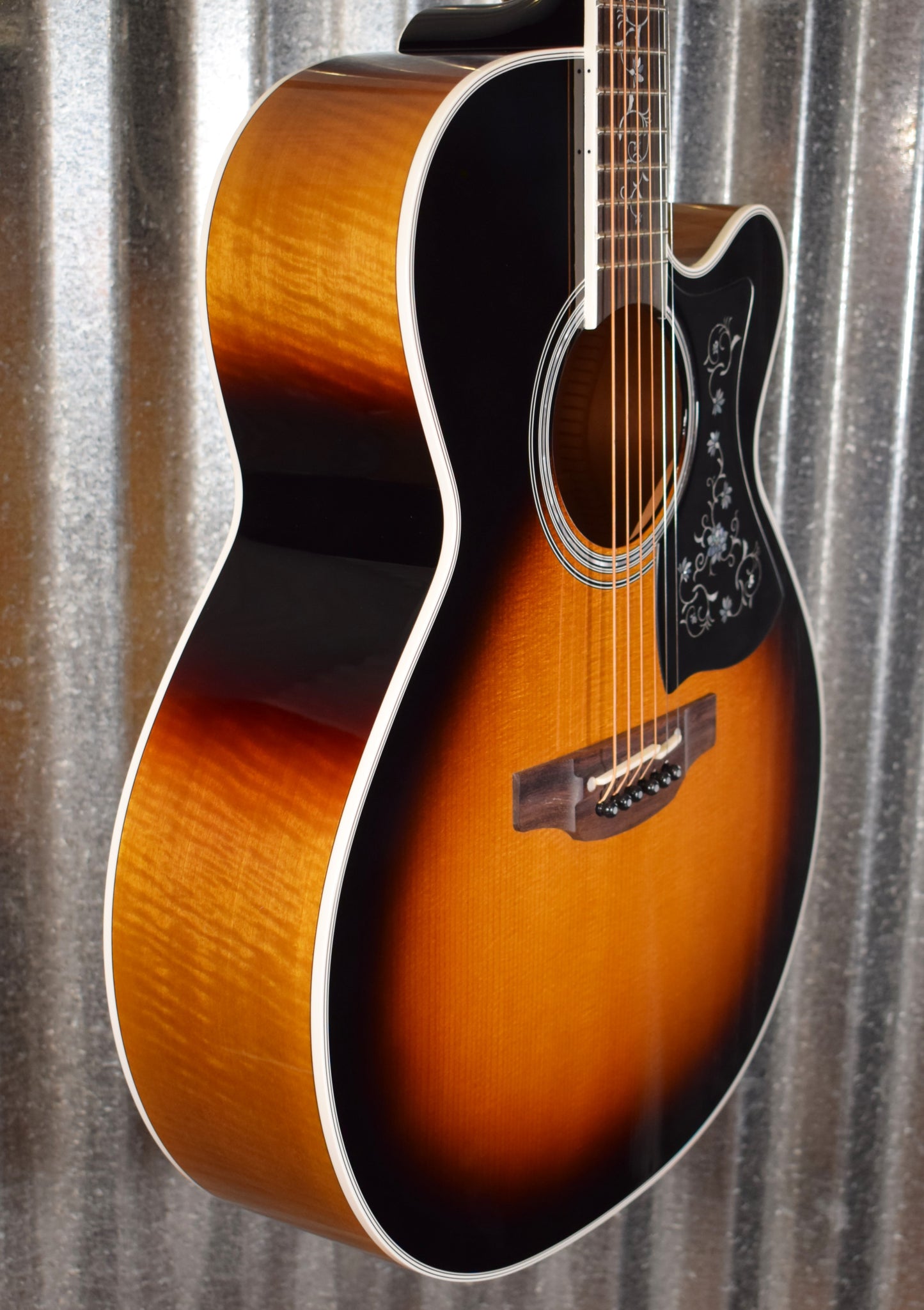 Takamine EF450C Brown Sunburst Acoustic Electric Guitar & Case EF450SCTTBSB #0837 Used