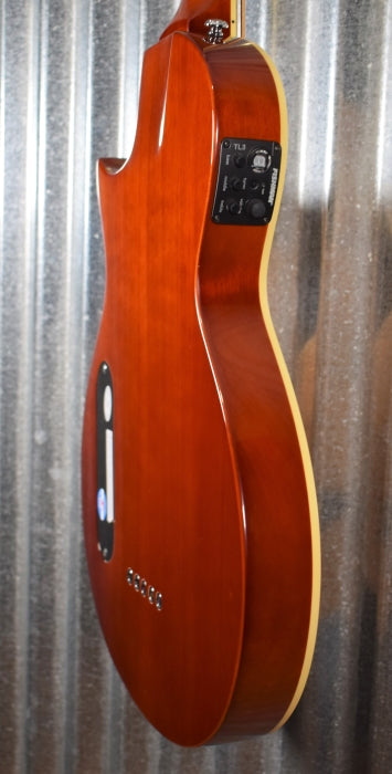 ESP LTD TL-5 Spalted Maple Thinline 5 String Acoustic Electric Bass LTL5SMNAT & Case #1008