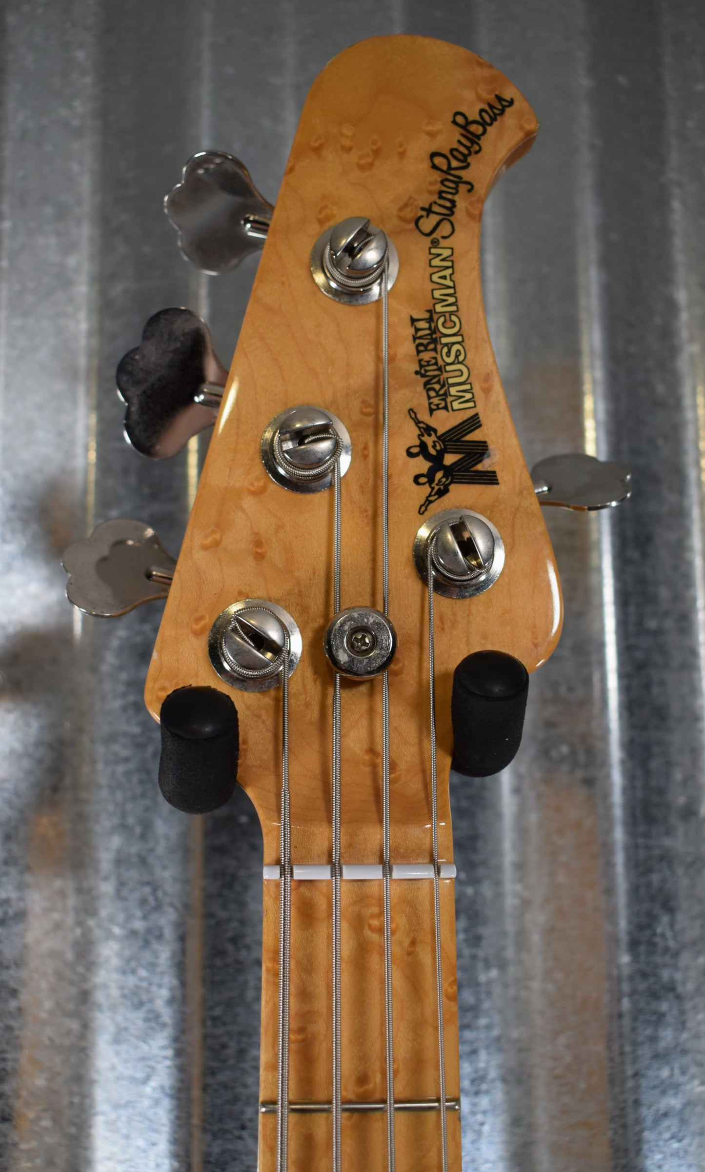 Ernie Ball Music Man Classic Stingray 4 H Natural Birdseye Maple Bass & Case #7122 Used