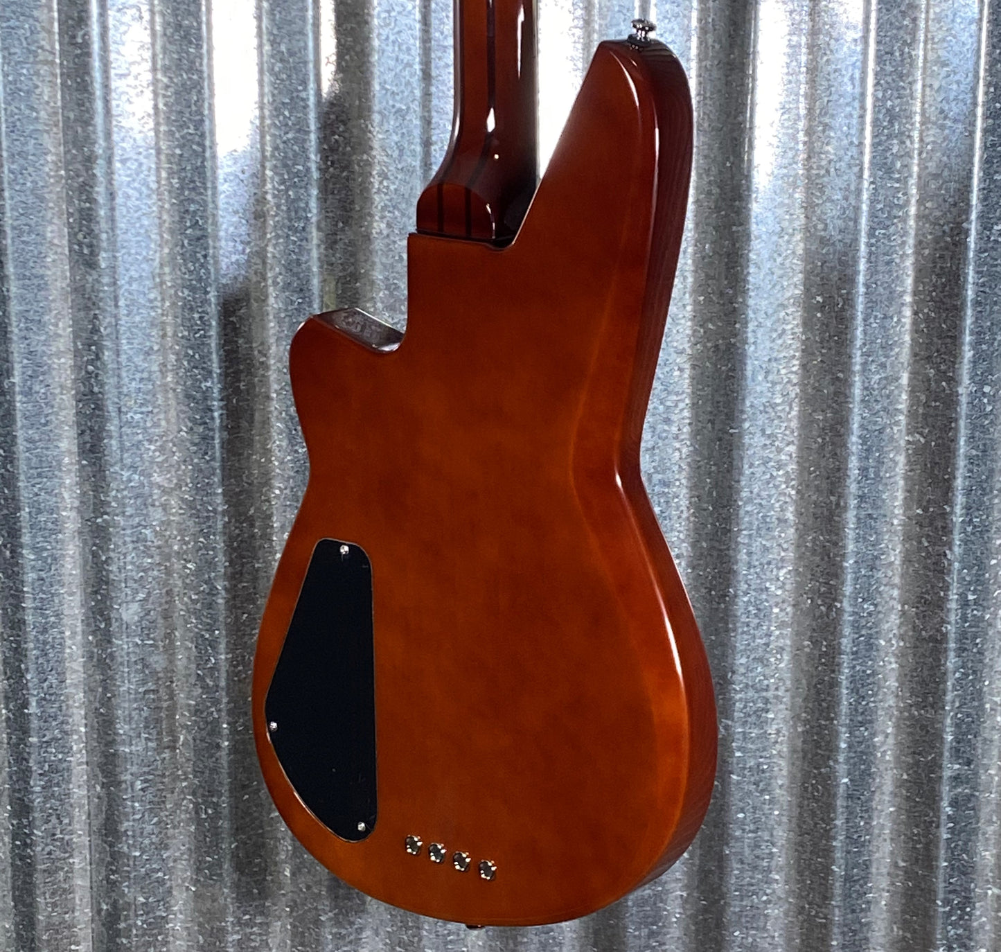 Reverend Thundergun 4 String Bass Violin Brown #8636
