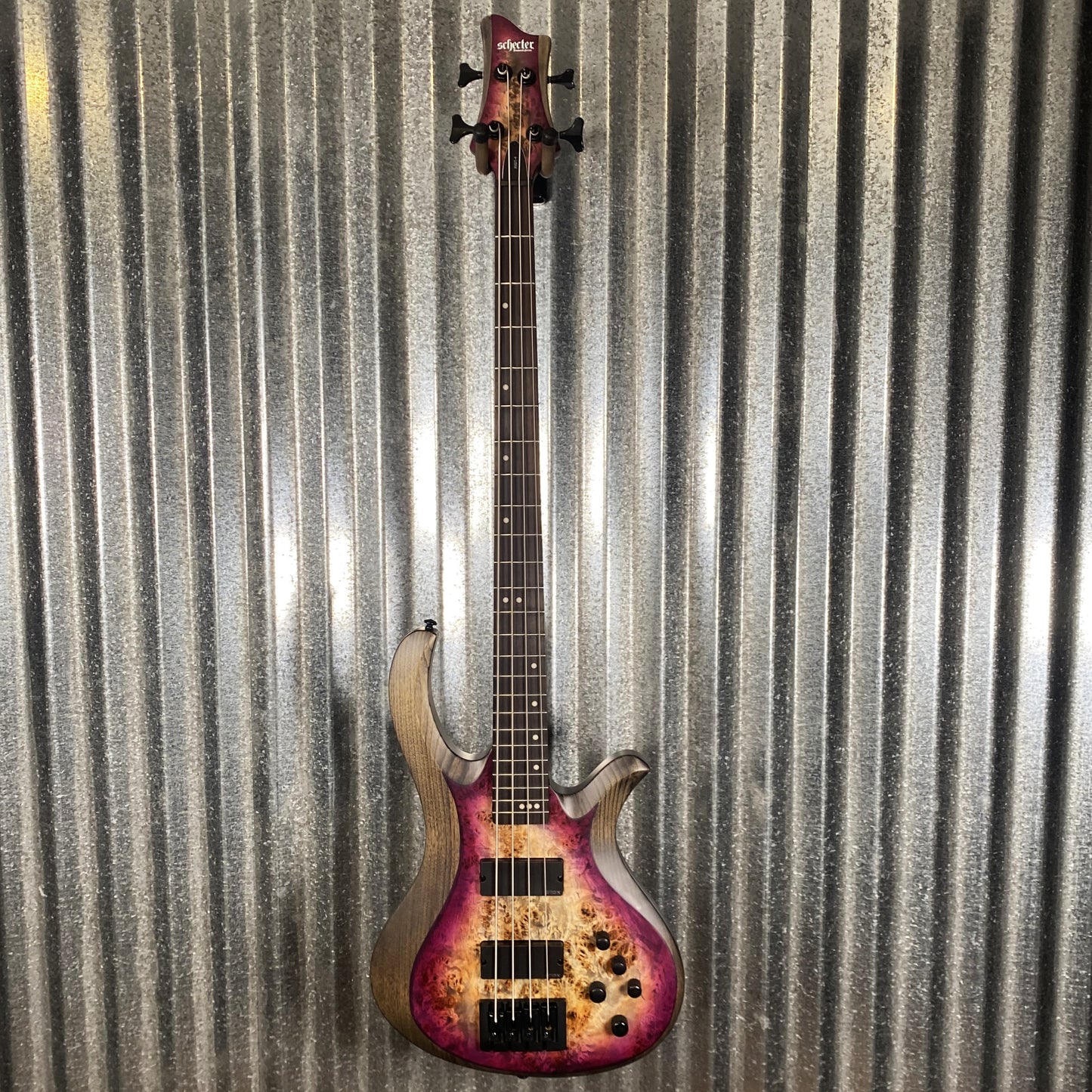 Schecter Riot 4 String Bass Inferno Burst #2963