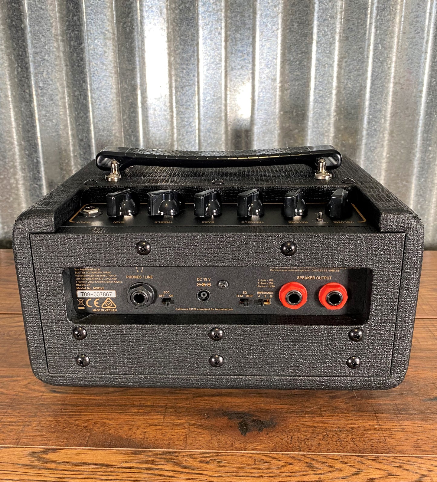 VOX MSB25 Mini Superbeetle 50 Watt Head & 1x10 Celestion Cabinet Mini Stack Guitar Amplifier