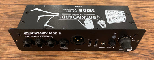 Warwick Rockboard MOD 5 TRS Direct Box DI Speaker Simulator Guitar Effect Pedalboard Patchbay Module Demo