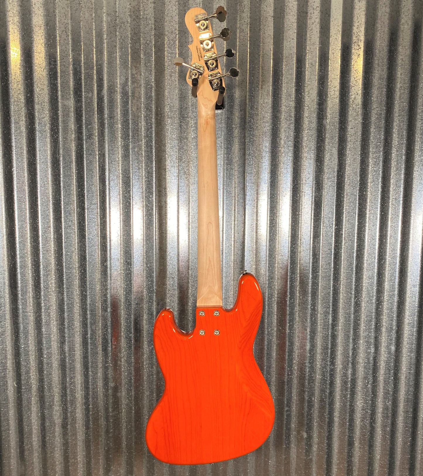 G&L USA JB5 5 String Bass Clear Orange & Case JB-5 Blem #7088