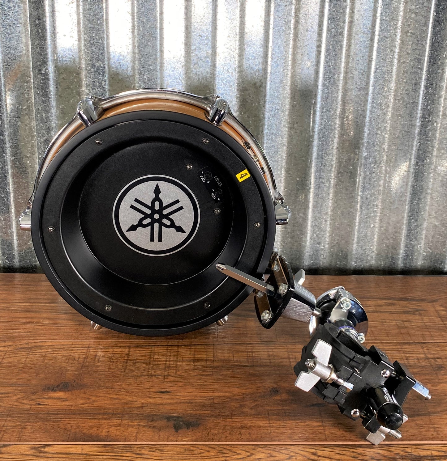 Yamaha DTEXTREME RHP100T 10" Electronic Tom Drum Trigger Pad With Birch Wood Shell & Mounting Hardware #1 Used