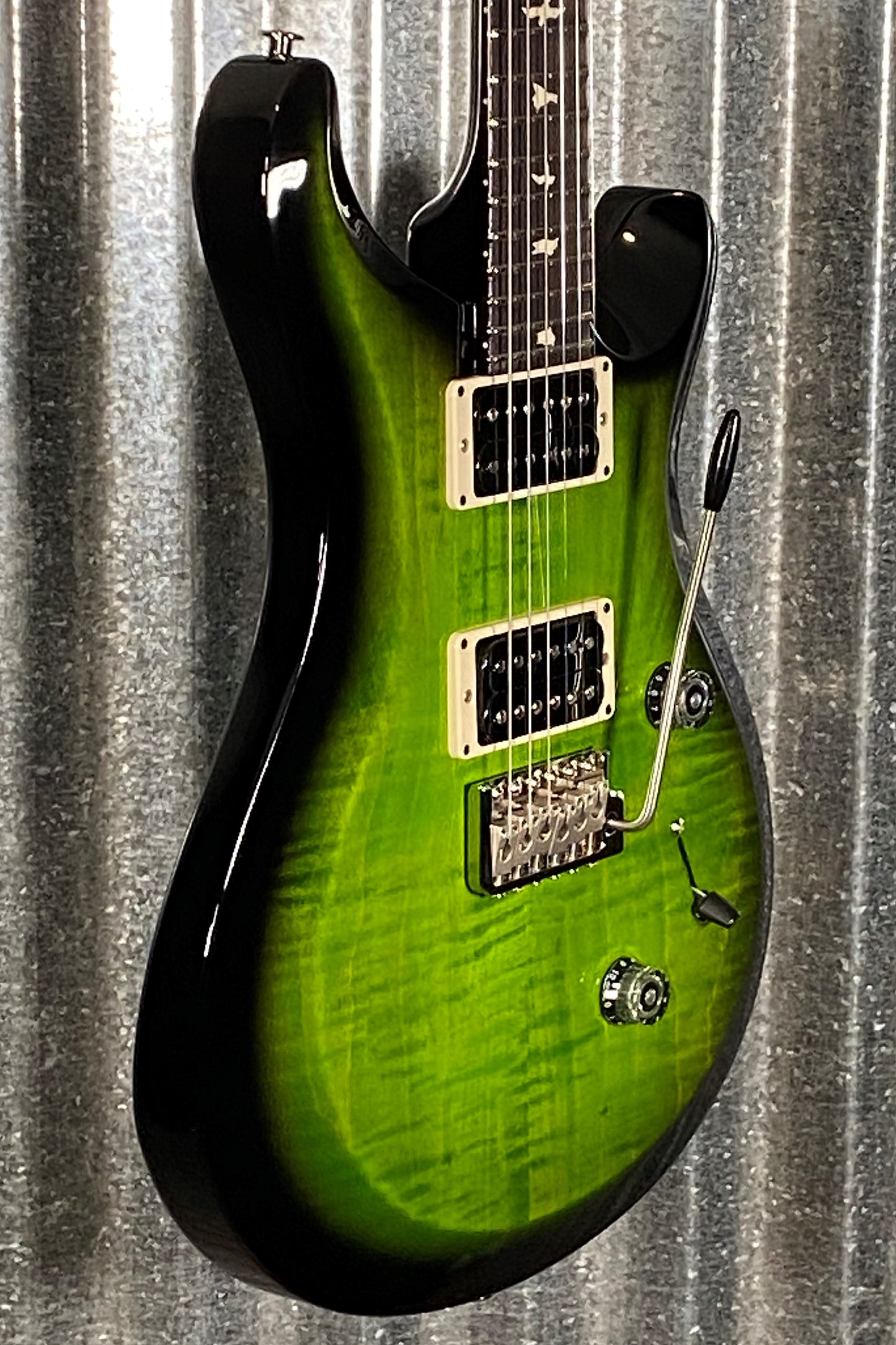 PRS Paul Reed Smith USA S2 Custom 24 Eriza Verde Smokeburst Guitar & Bag #4034