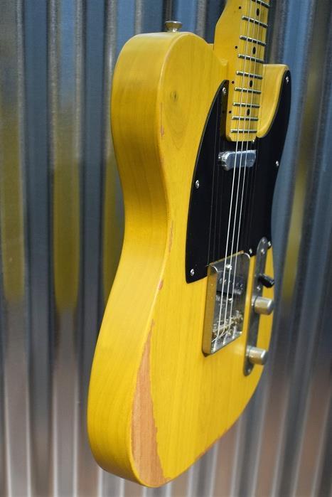 Vintage Guitars Icon V52MR Distressed Butterscotch Tele Guitar & Case