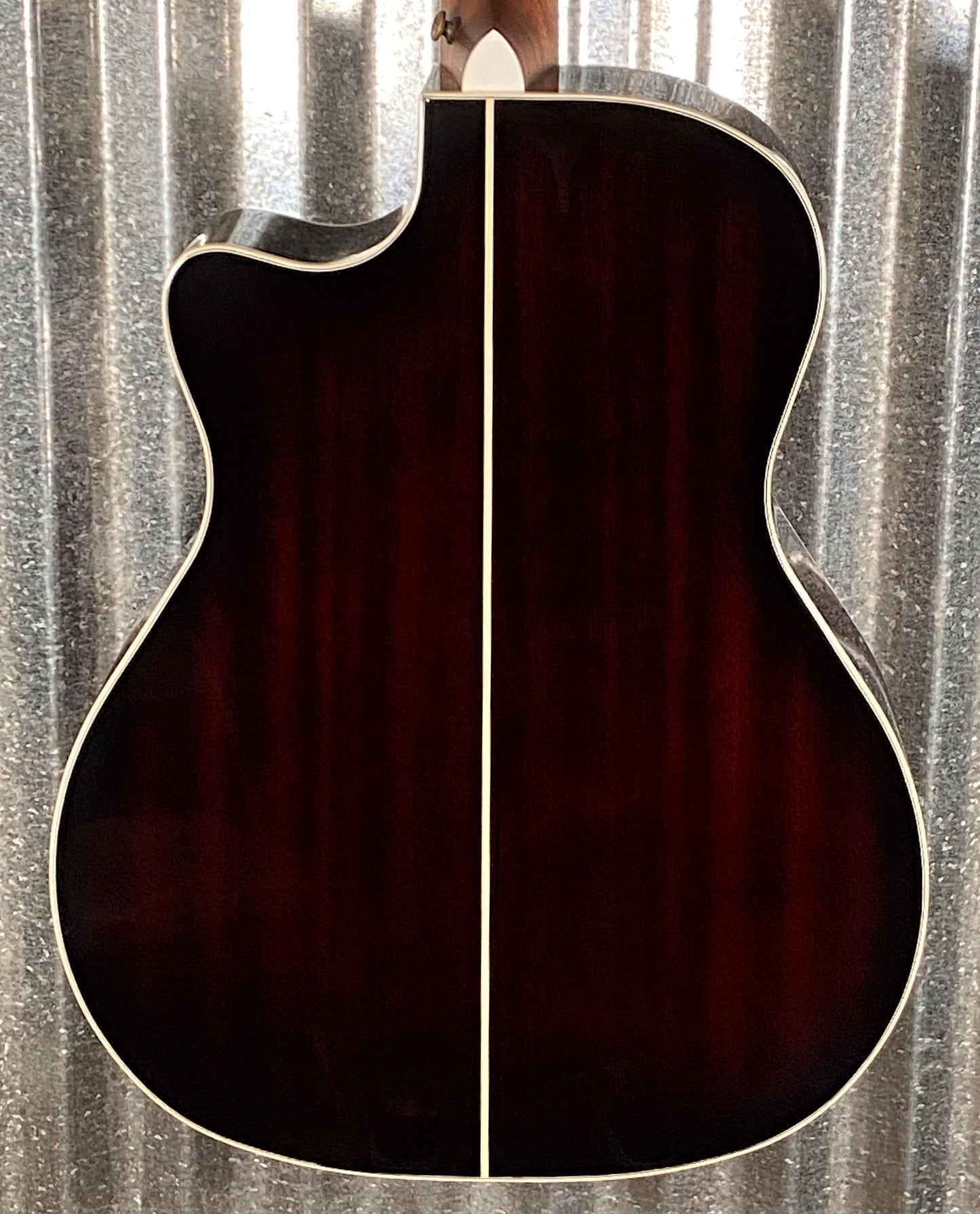 D'Angelico Premier Gramercy Grand Auditorium CE Trans Black Cherry Acoustic Electric Guitar #3995