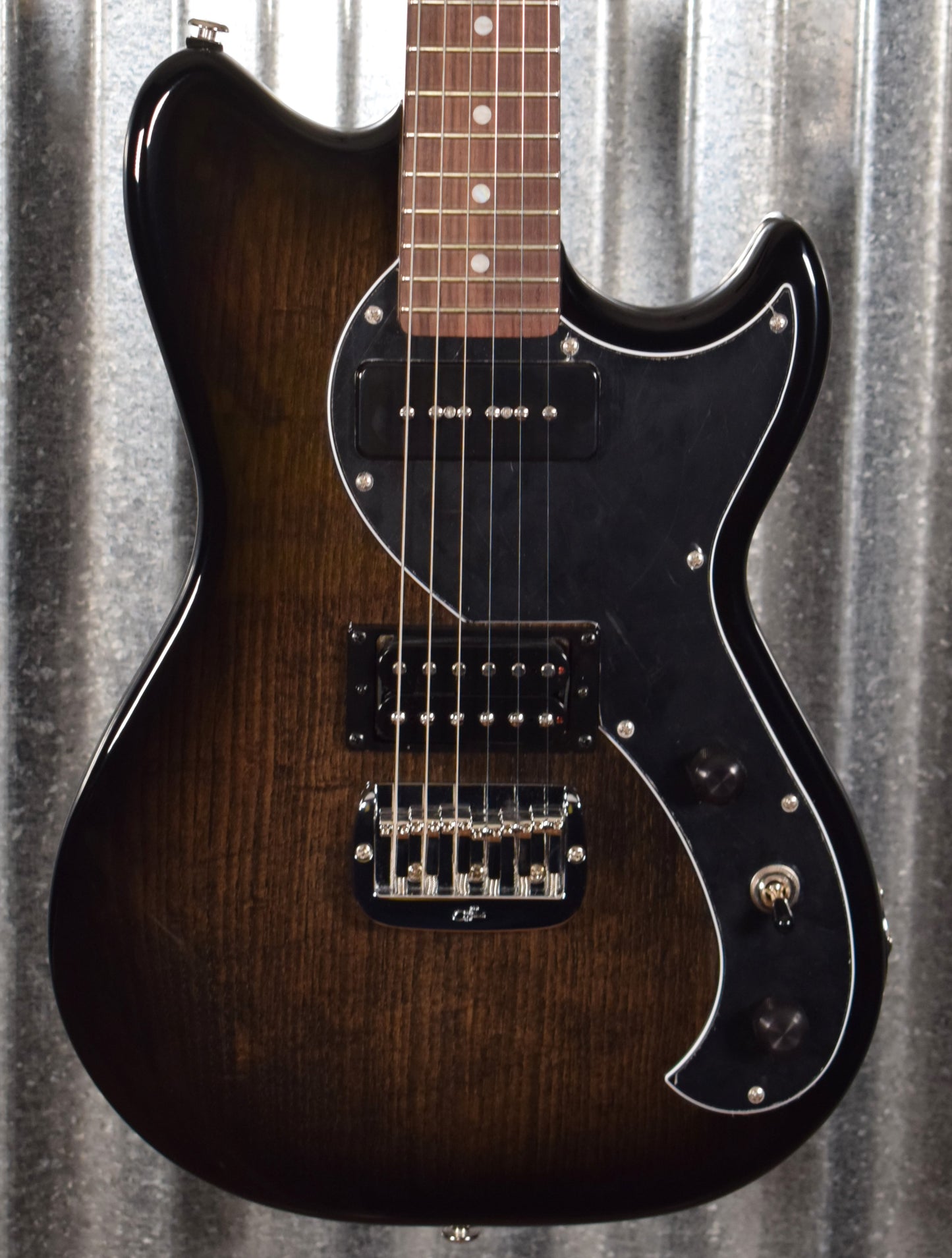G&L USA Fallout Blackburst Rosewood Satin Neck Guitar & Case #6172