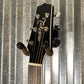 Takamine EF341SC Black Cutaway Acoustic Electric Guitar Left Hand Japan #0068