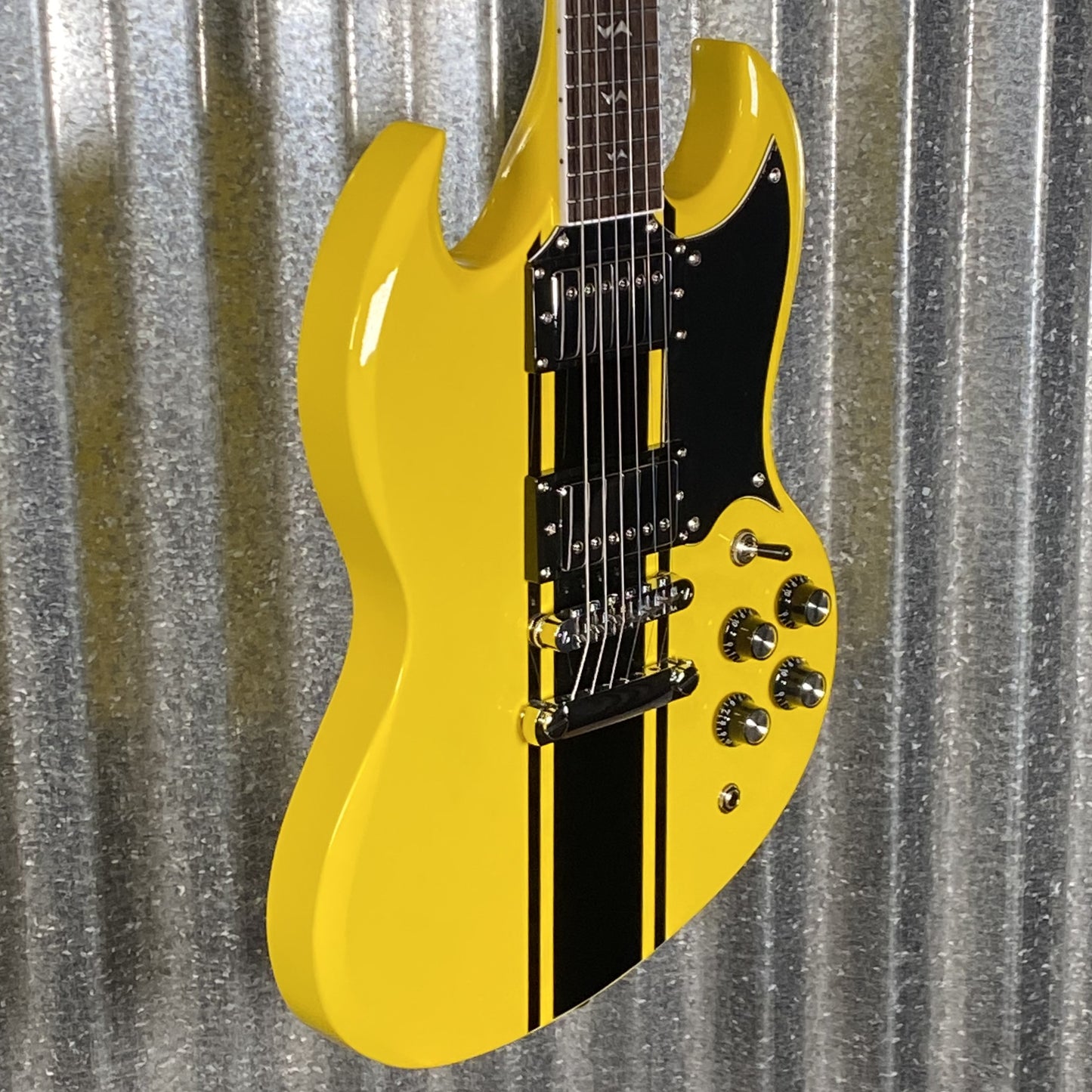 Westcreek Racer Offset SG Yellow Solid Body Guitar #0068 Used