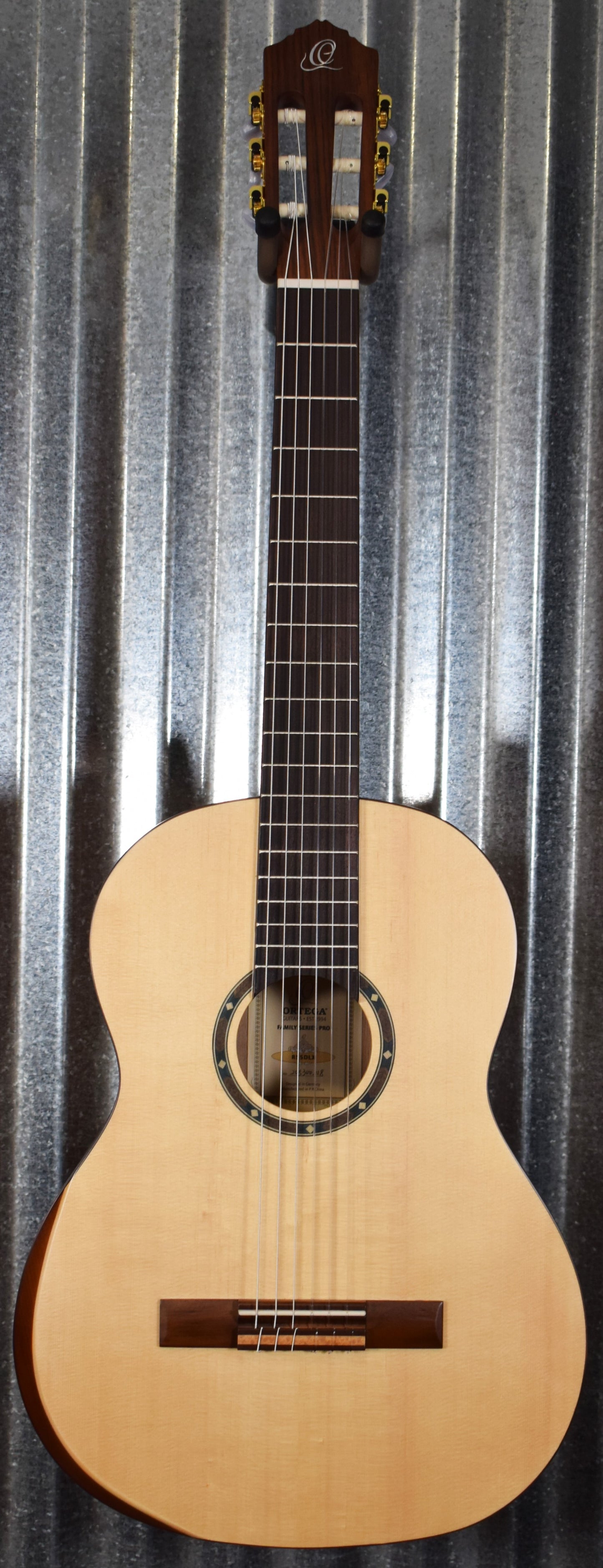Ortega R55DLX Solid Top Nylon String Acoustic Guitar Natural #0218